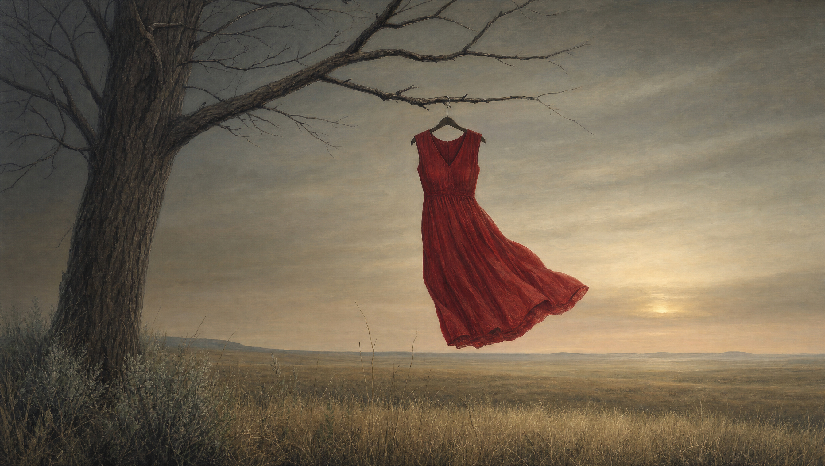 MMIW Missing and Murdered Indigenous Women red dress illustration