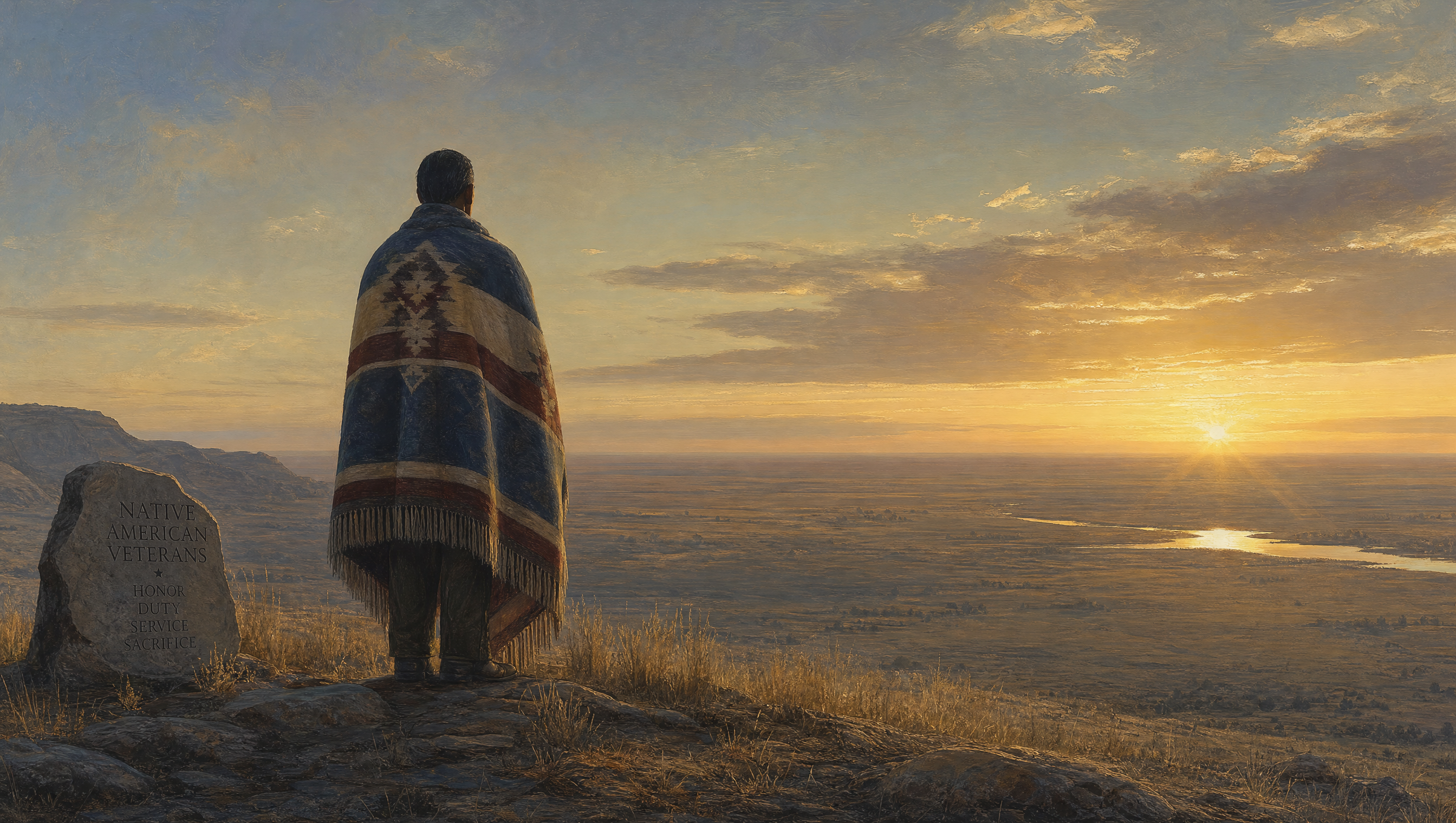 Trail of Honor Native American veterans illustration