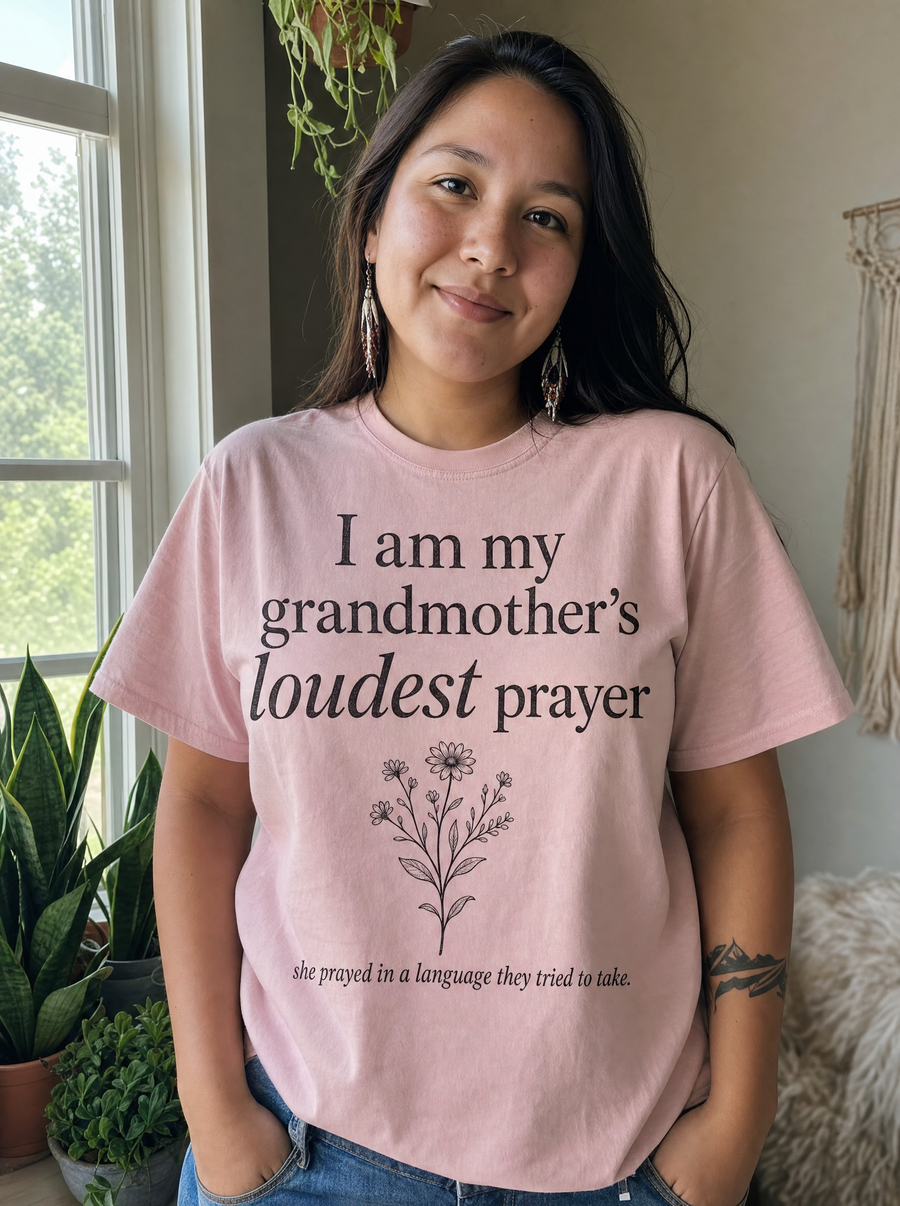 Loudest Prayer — Heritage Tee detail