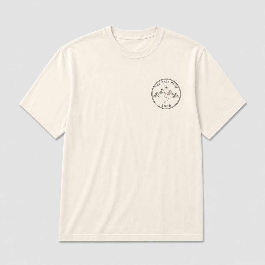 Nahok — The Walk Home — Double-sided T-shirt detail