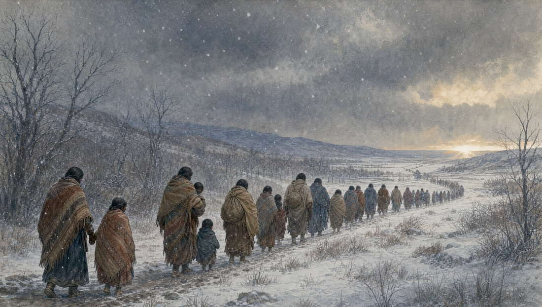 Illustration of the Trail of Tears