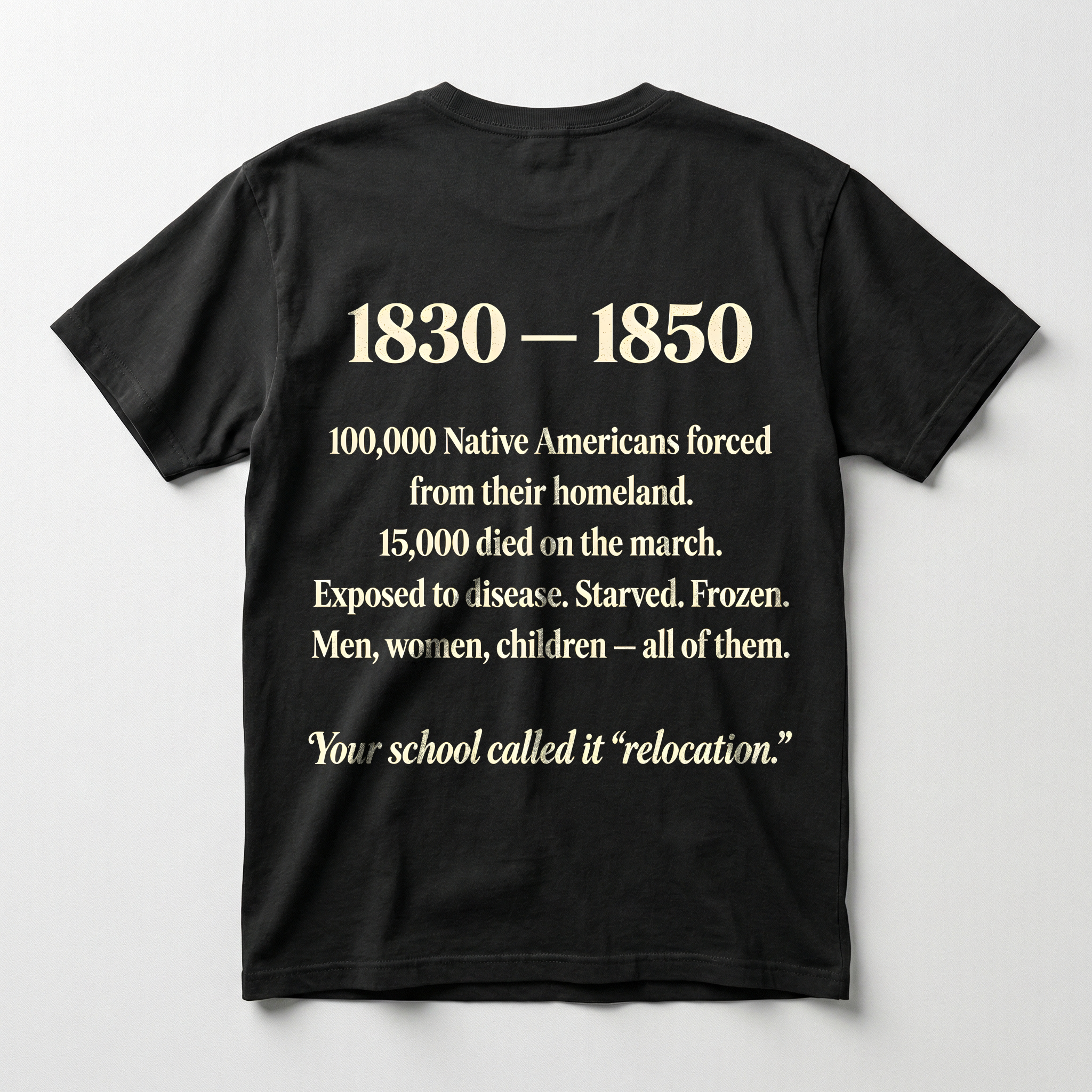 Mokawe — Trail of Tears — Double-sided T-shirt