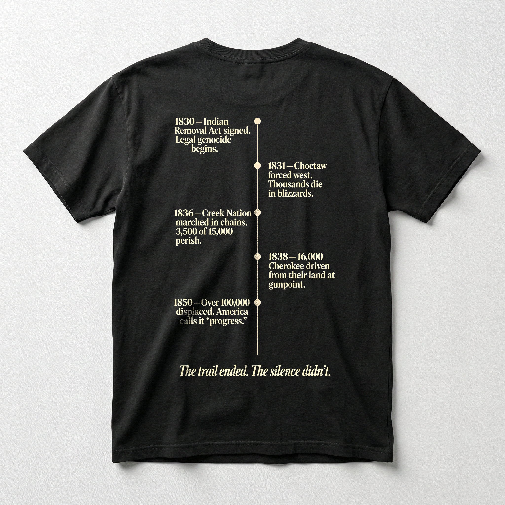 Yuvoka — Trail of Tears — Double-sided T-shirt