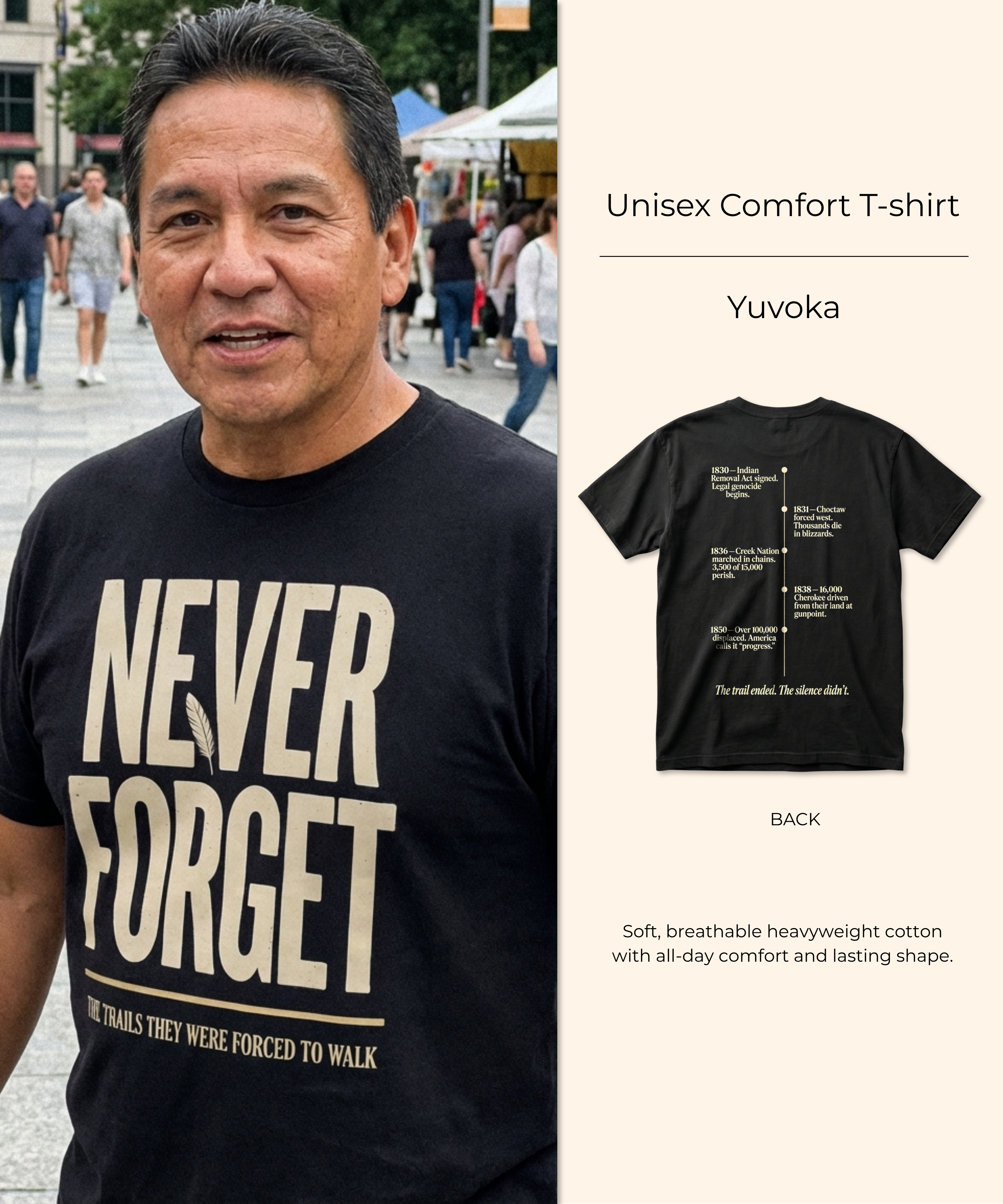 Yuvoka — Trail of Tears — Double-sided T-shirt