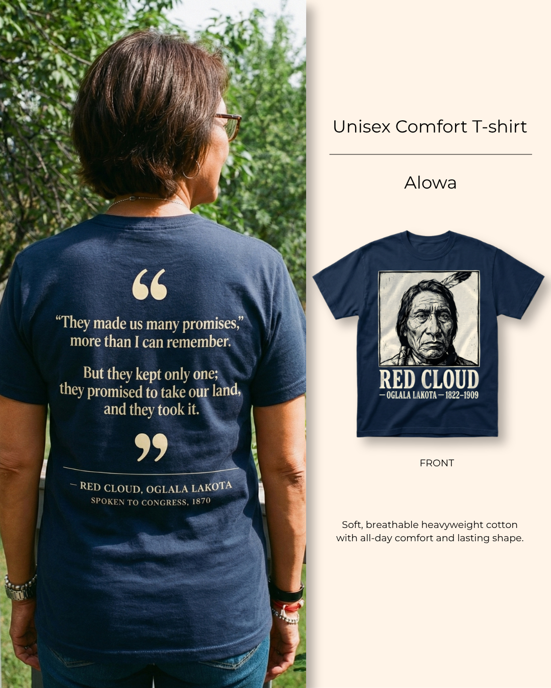 Alowa — The Founding Father — Double-sided T-shirt