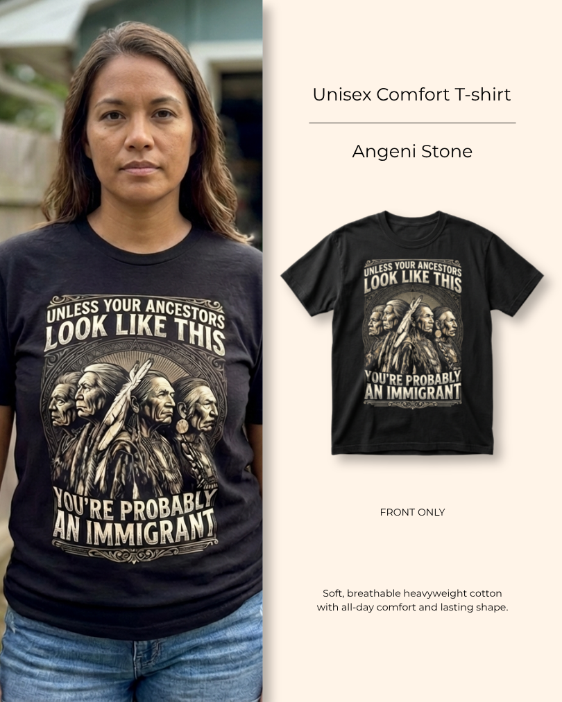 Angeni Stone — Ancestors’ Pride — Heritage Tee