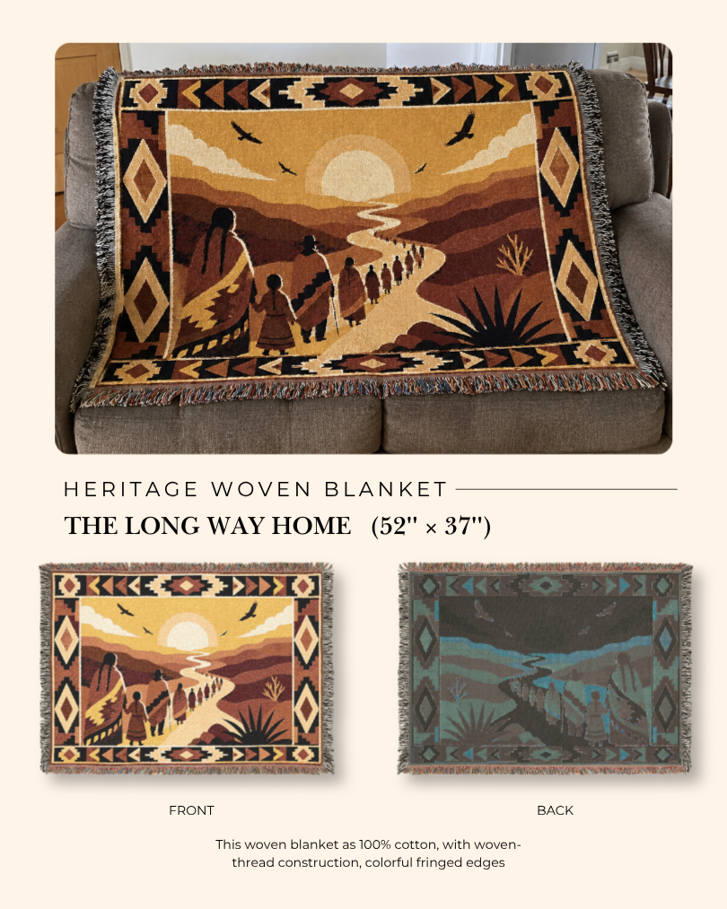 The Long Way Home — Heritage Woven Blanket
