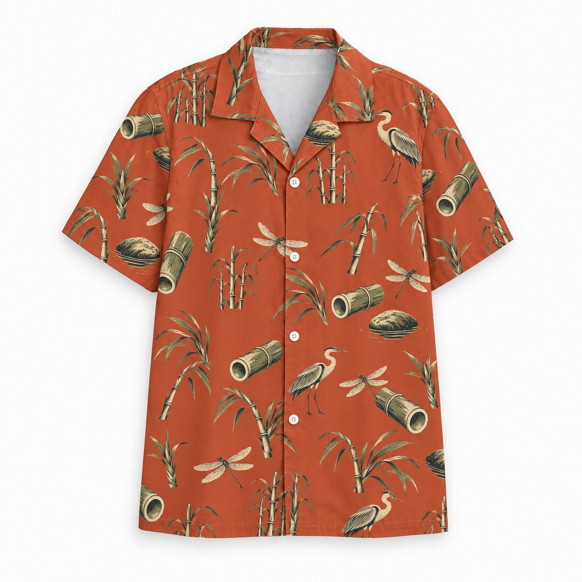 River Cane Hawaiian shirt, front