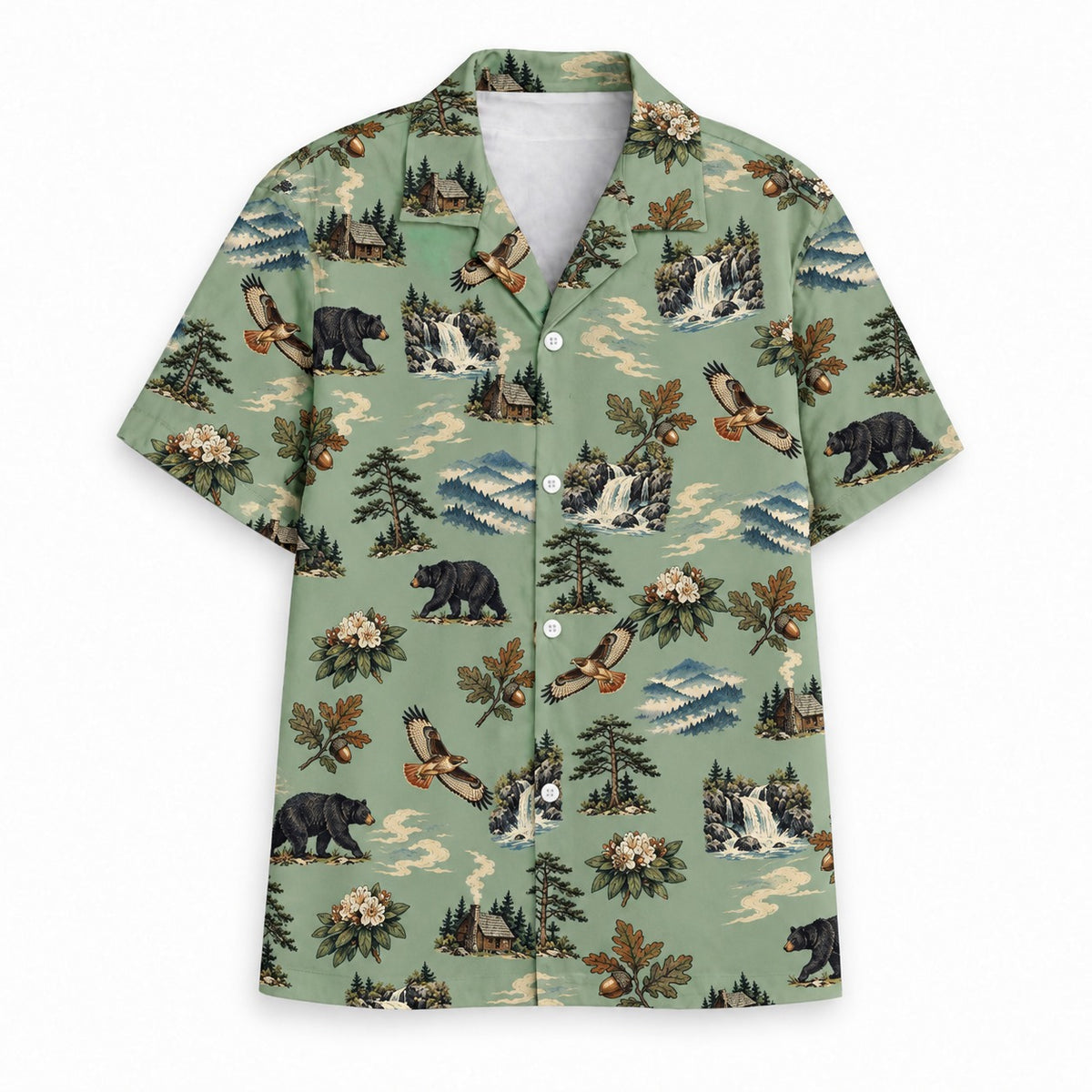 Our Homeland Smoky Mountains Hawaiian shirt, front