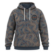 Every Mile Remembered hoodie, front, all-over print
