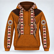 Buffalo Prairie 3D pullover hoodie, front