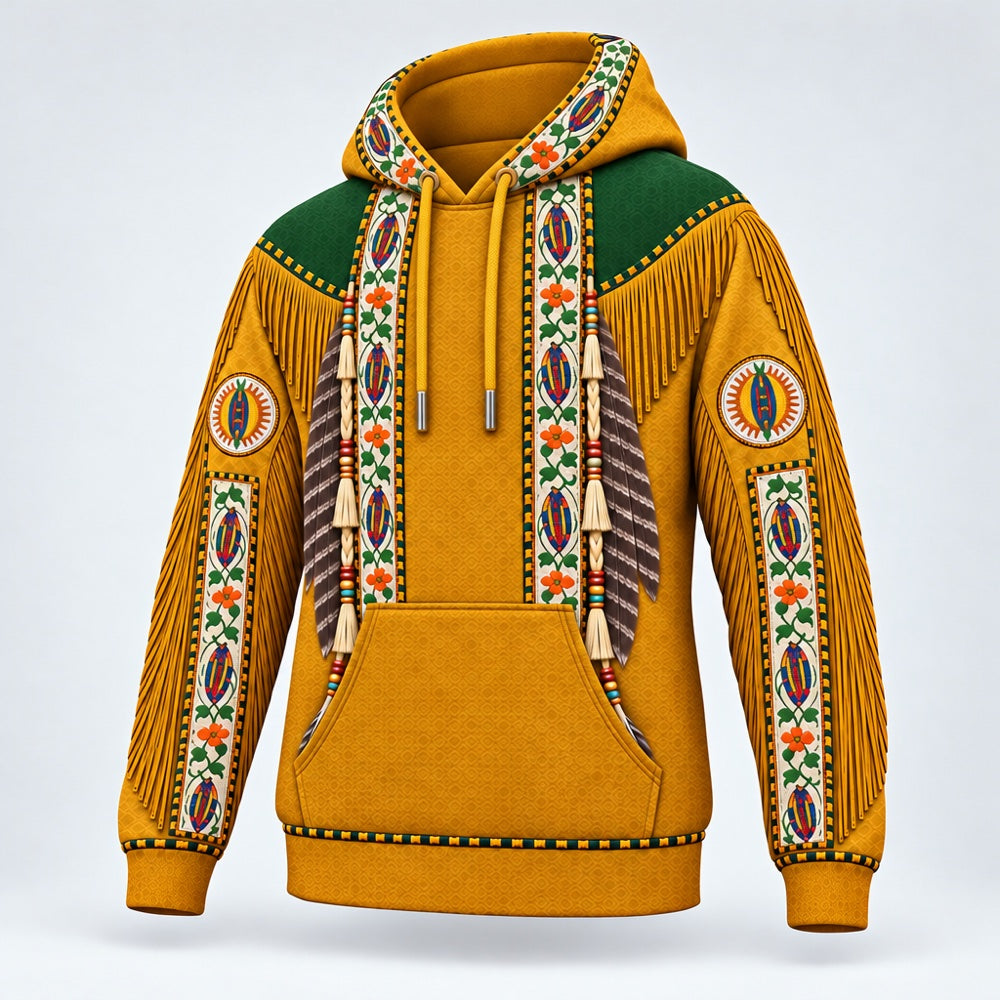 Three Sisters 3D pullover hoodie, three-quarter view