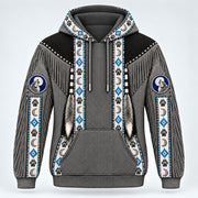Wolf Moon 3D pullover hoodie, front