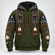Winter Pines 3D pullover hoodie, front