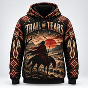 The Deadly Journey Trail of Tears pullover hoodie, front