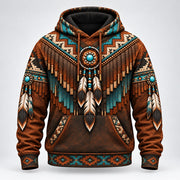 Lone Rider at Moonrise Trail of Tears pullover hoodie, front
