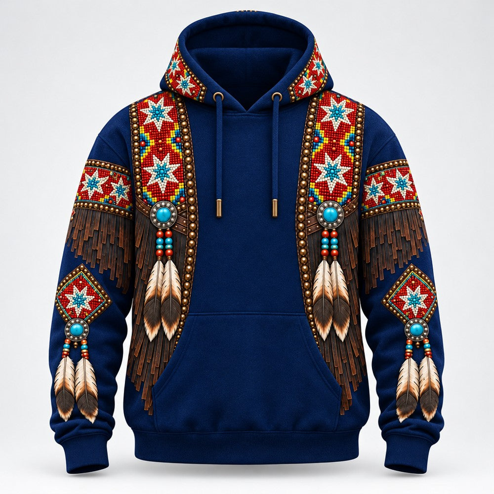 Seven Stars 3D pullover hoodie, front