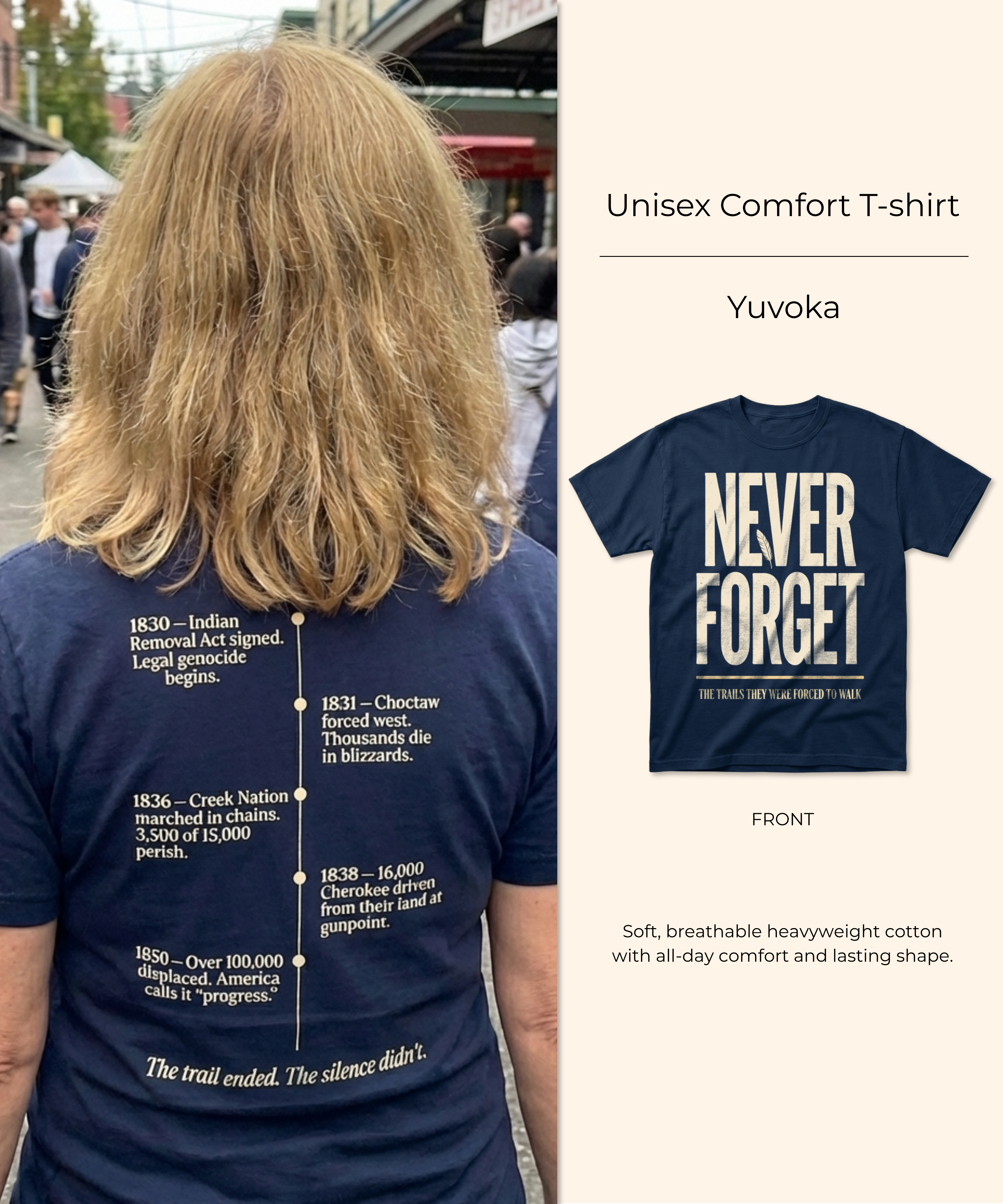 Yuvoka — Trail of Tears — Double-sided T-shirt
