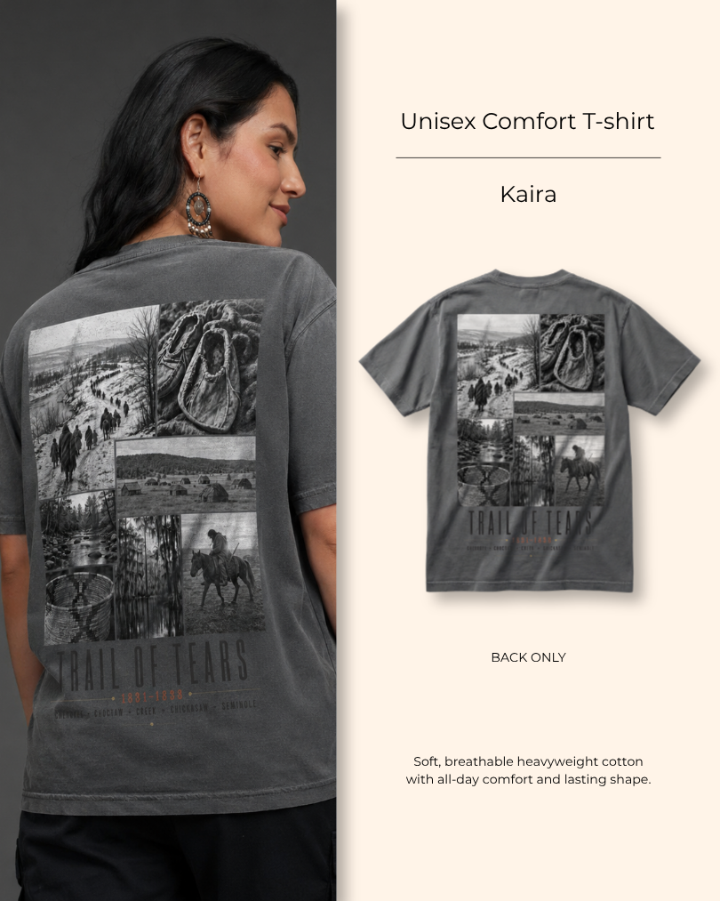 Kaira — Trail of Tears — Heritage Tee — Back