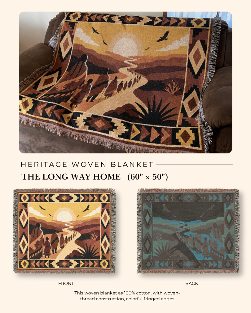 The Long Way Home — Heritage Woven Blanket