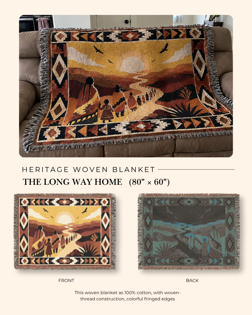 The Long Way Home — Heritage Woven Blanket