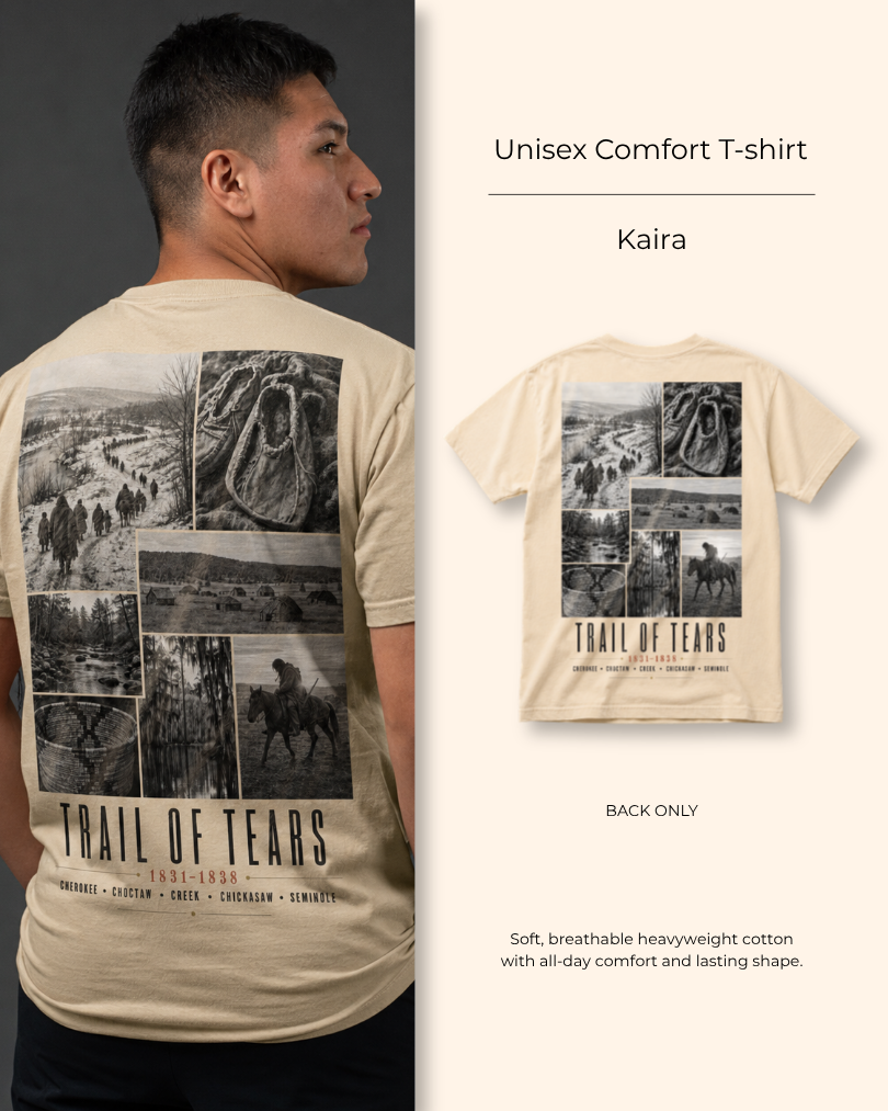 Kaira — Trail of Tears — Heritage Tee — Back