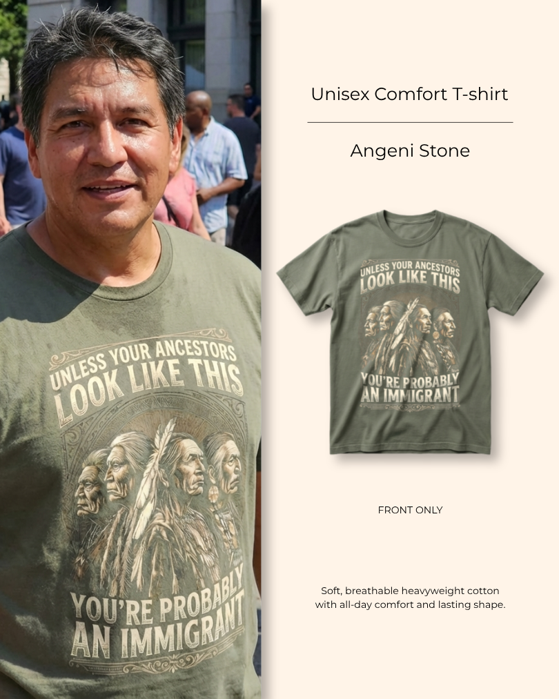 Angeni Stone — Ancestors’ Pride — Heritage Tee