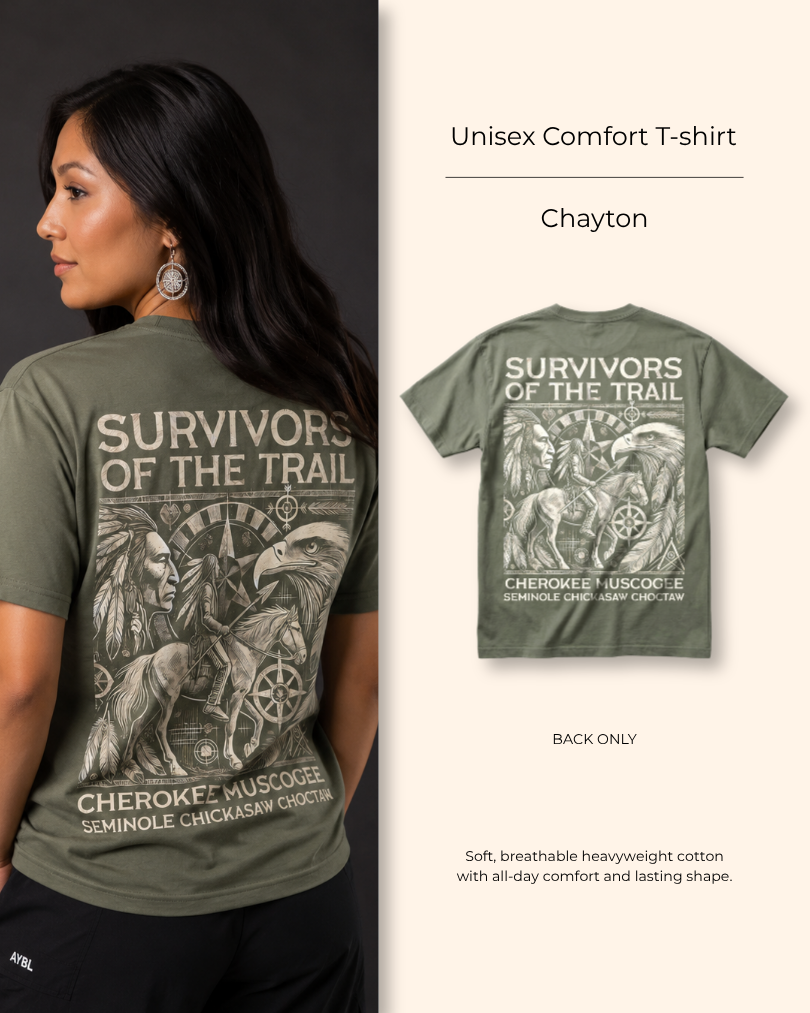 Chayton — Trail of Tears — Heritage Tee — Back