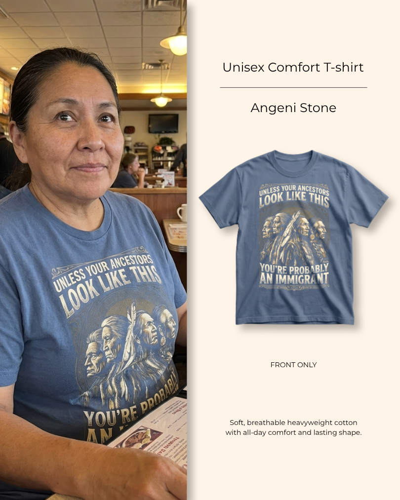 Angeni Stone — Ancestors’ Pride — Heritage Tee