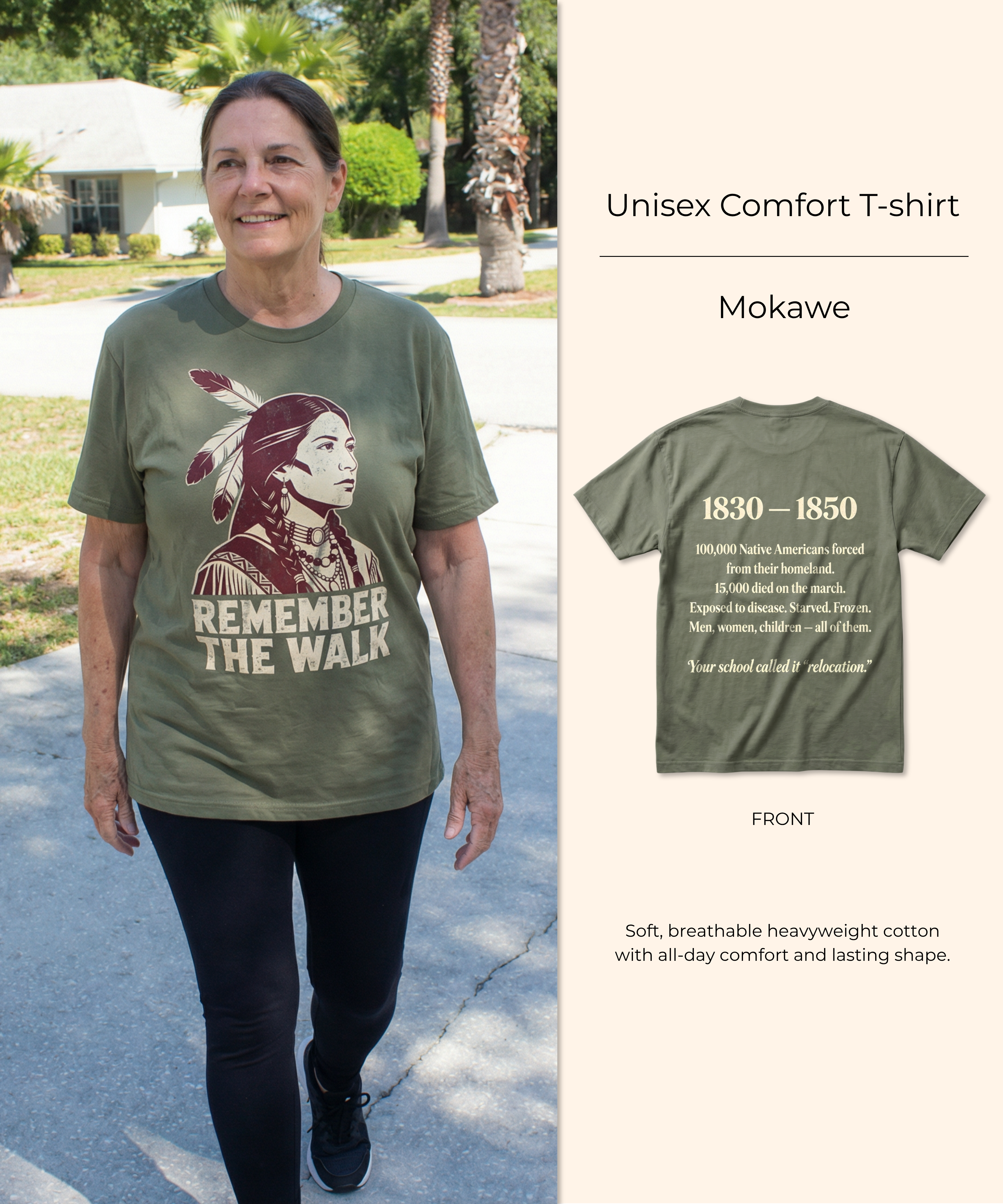 Mokawe — Trail of Tears — Double-sided T-shirt