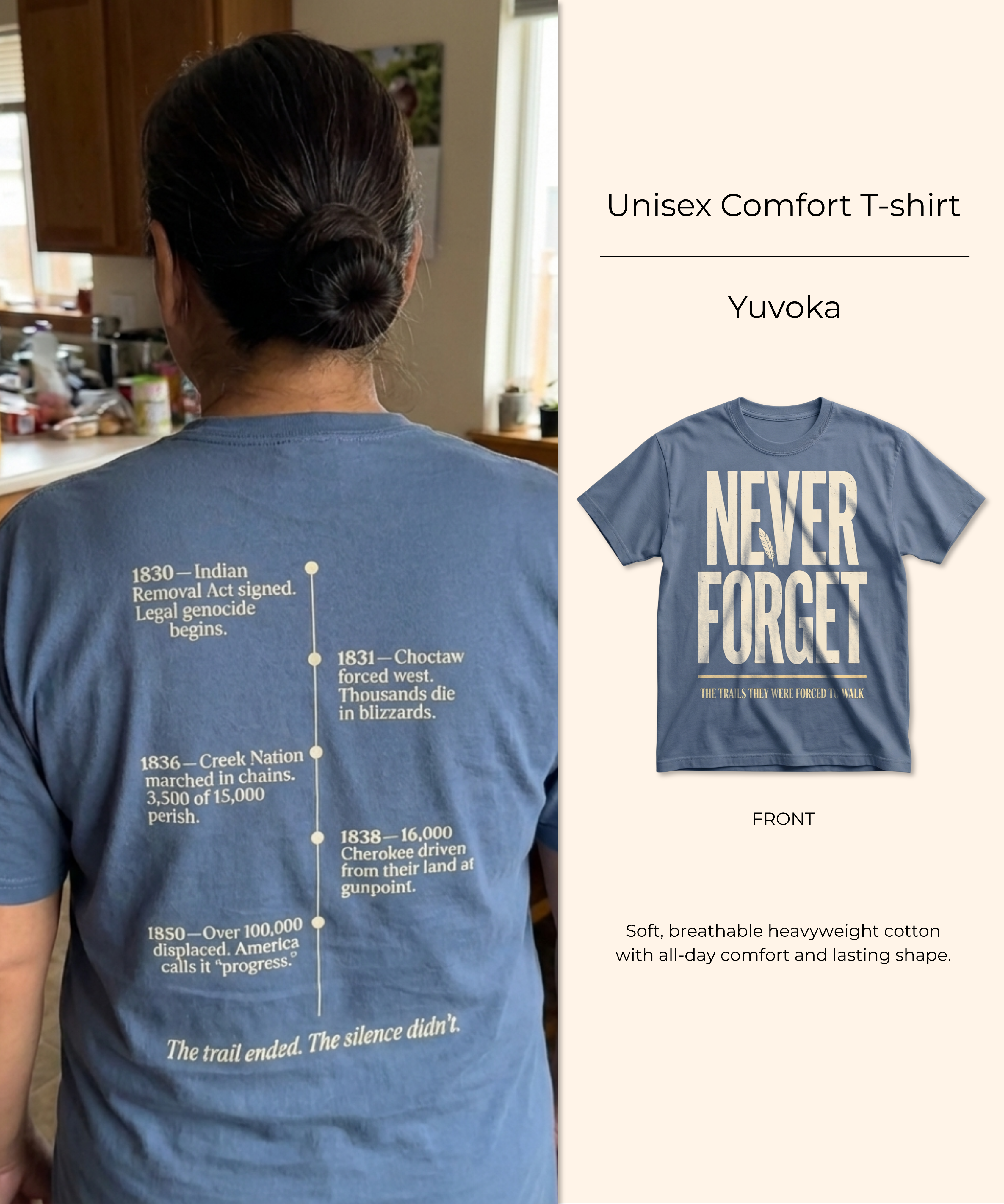 Yuvoka — Trail of Tears — Double-sided T-shirt