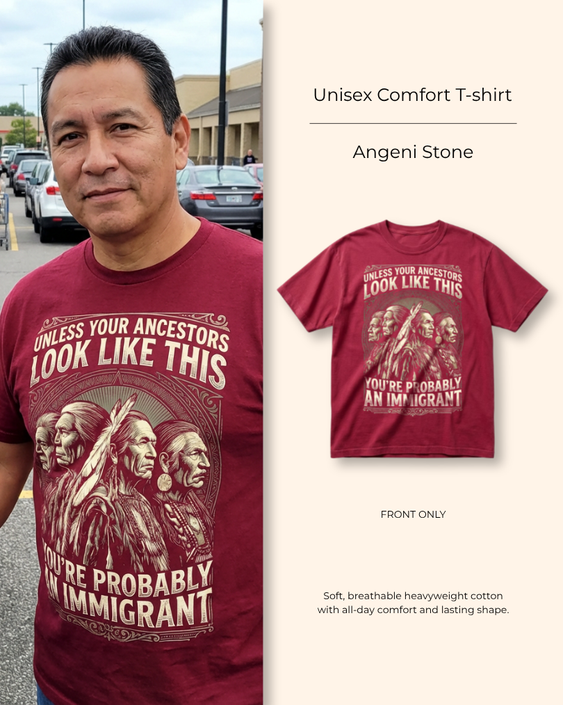Angeni Stone — Ancestors’ Pride — Heritage Tee