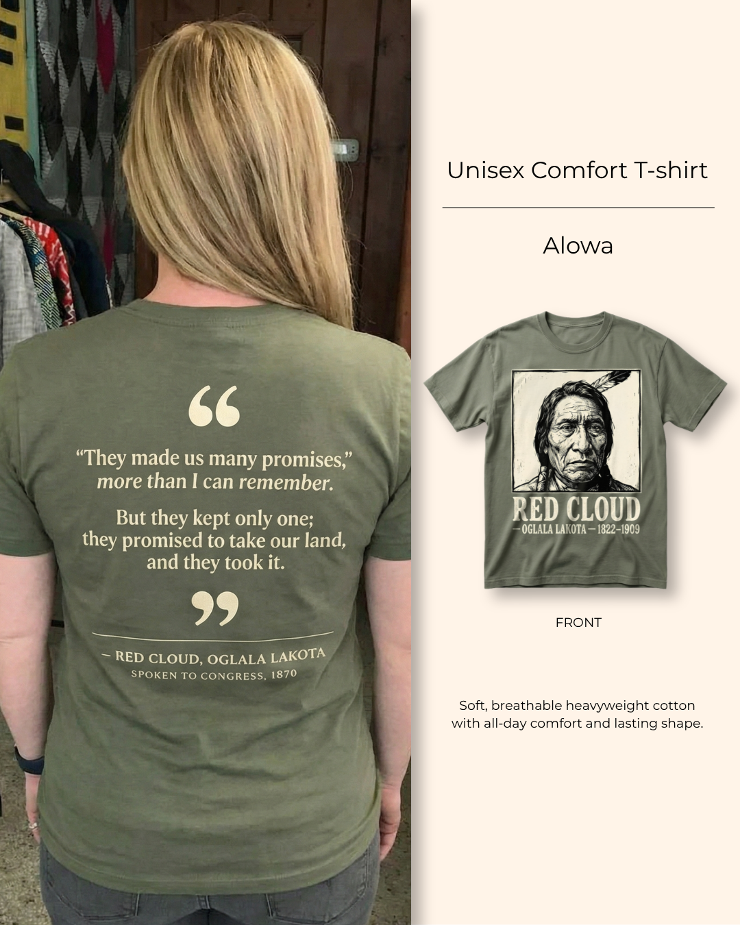 Alowa — The Founding Father — Double-sided T-shirt