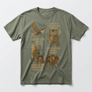 Aruna in moss Trail of Tears shirt