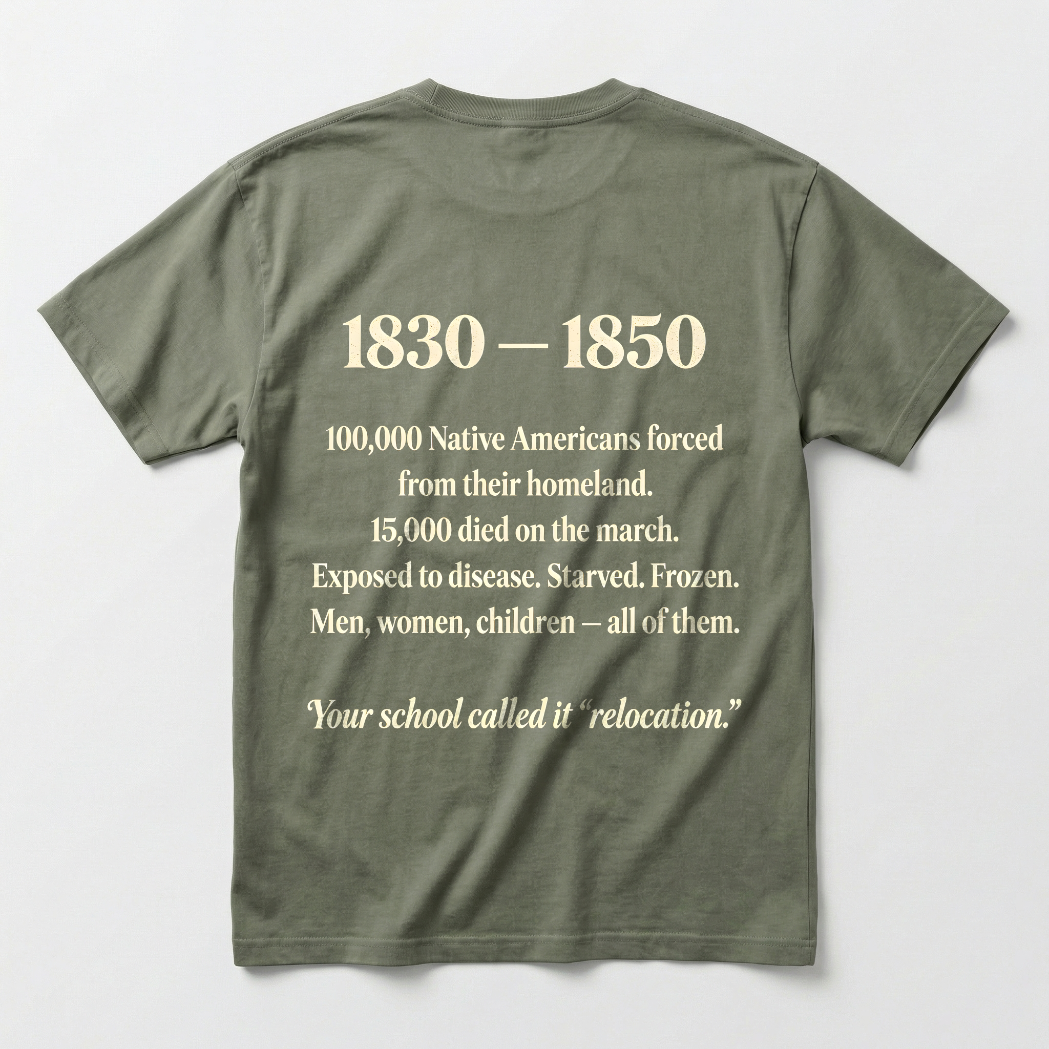 Mokawe — Trail of Tears — Double-sided T-shirt