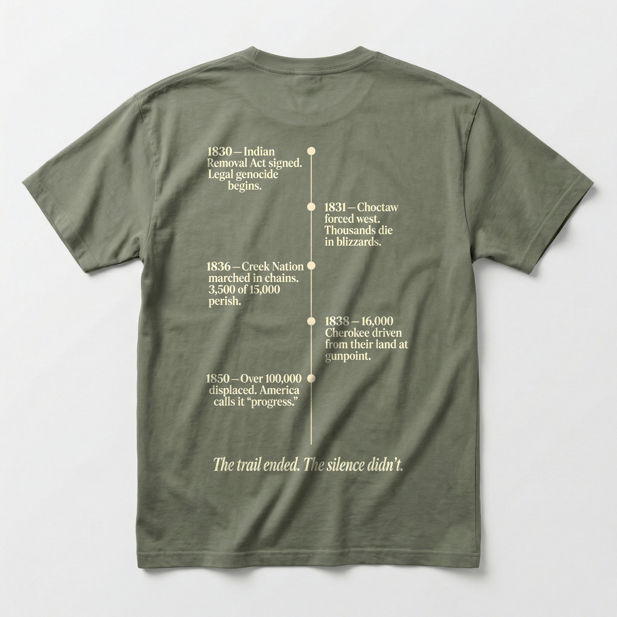 Yuvoka — Trail of Tears — Double-sided T-shirt