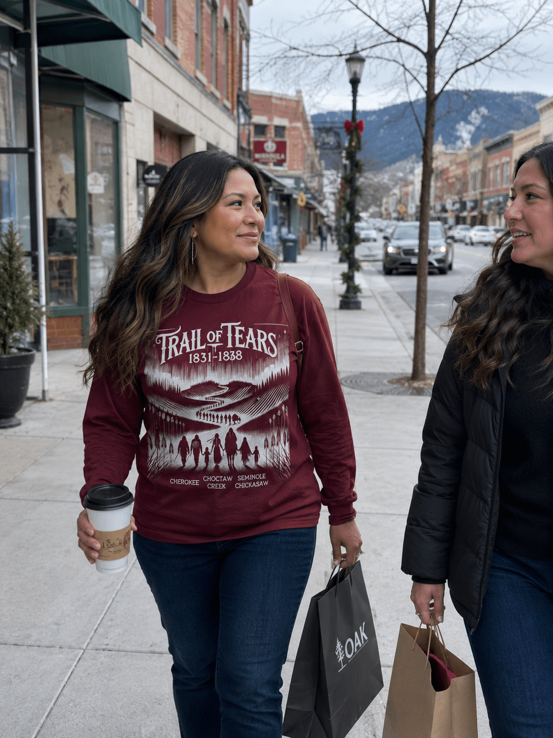 Lomasi Trail of Tears unisex long sleeve — alternate angle