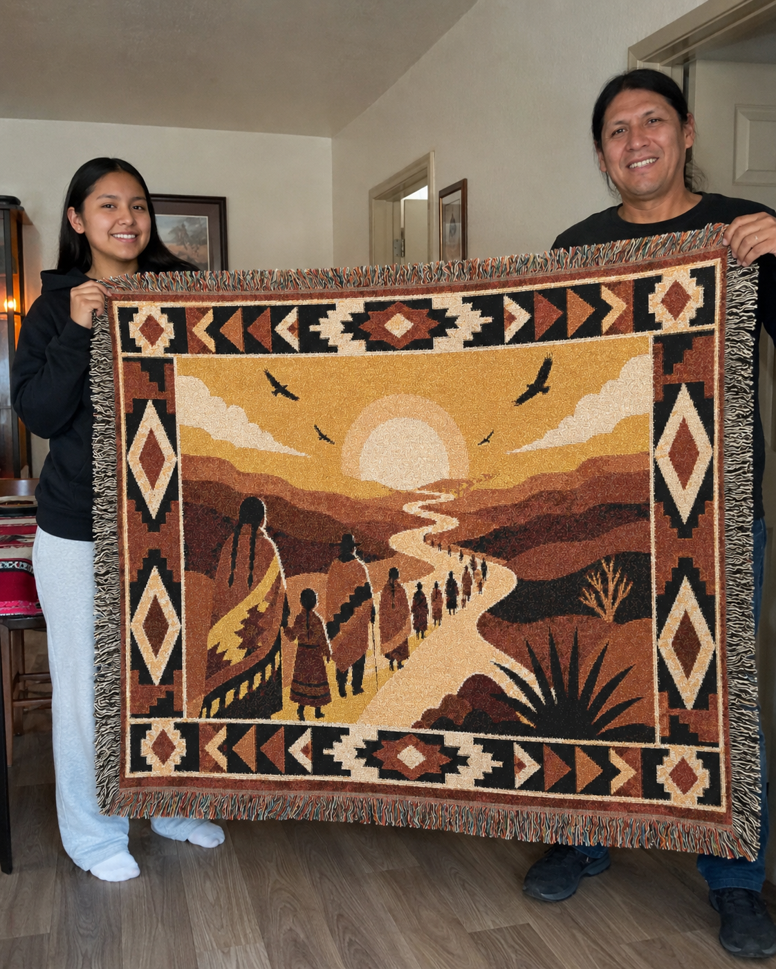 The Long Way Home — Heritage Woven Blanket