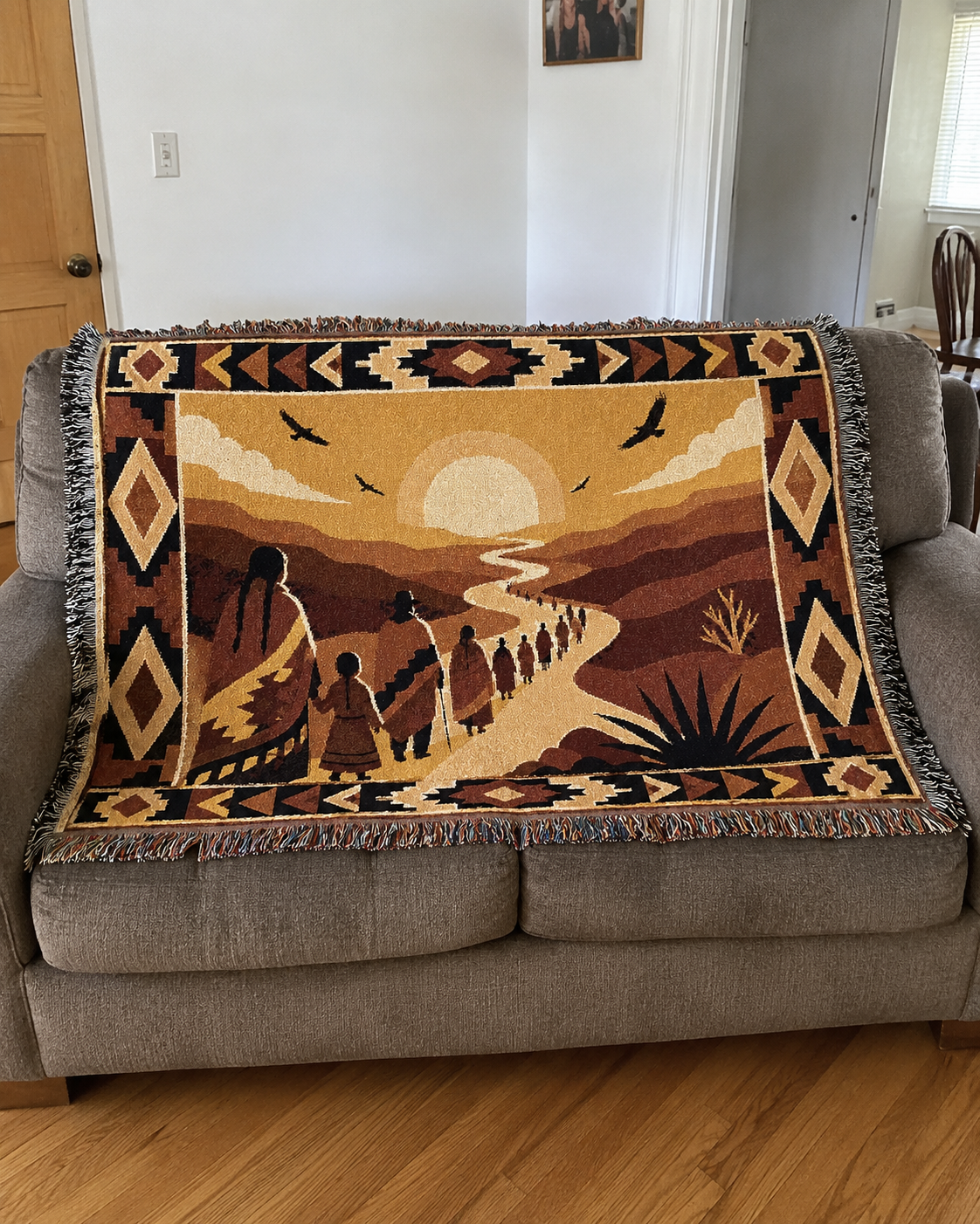 The Long Way Home — Heritage Woven Blanket