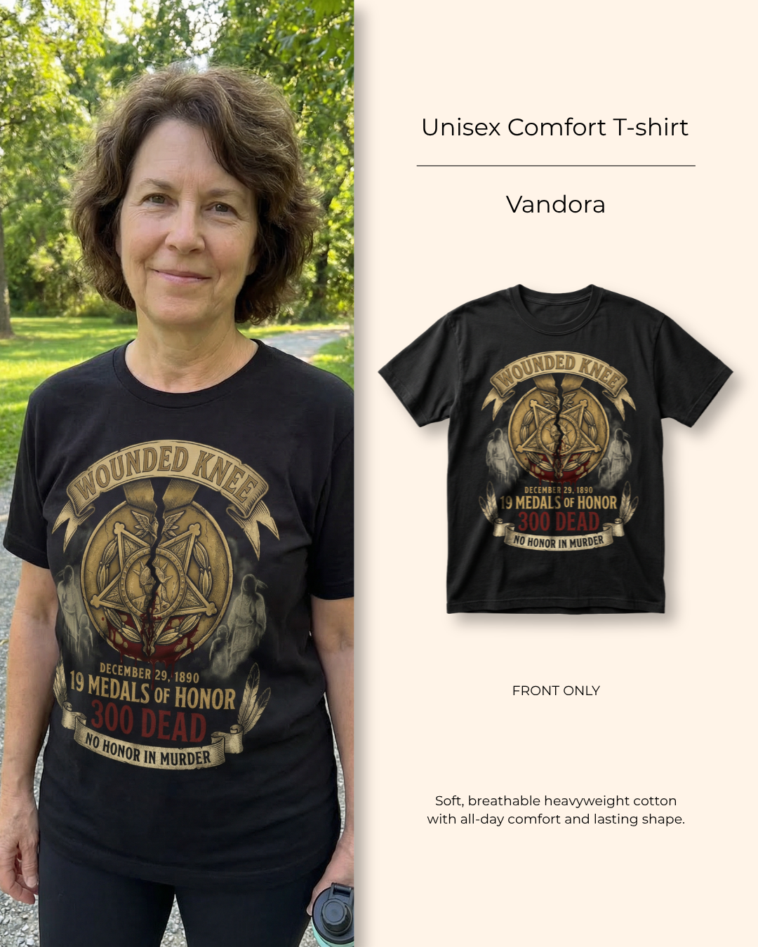 Vandora — Wounded Knee — Heritage Tee
