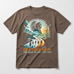 Hiawatha in espresso Trail of Tears shirt