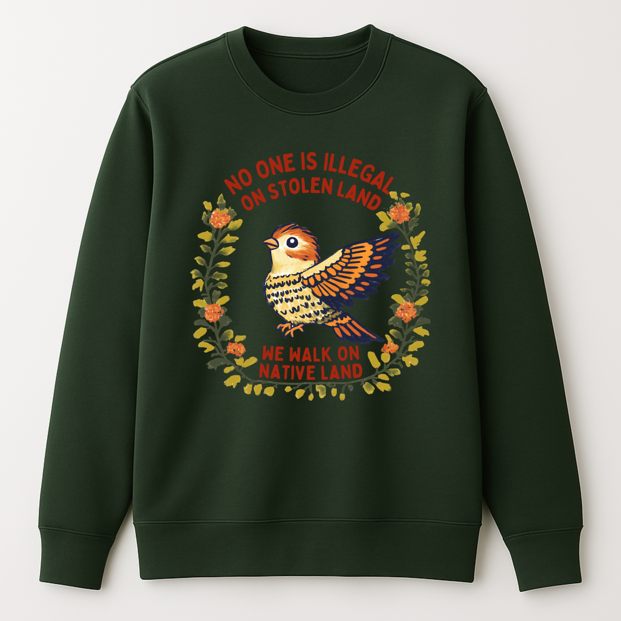 "Pakuna" | Quetzal | Crewneck Sweatshirt