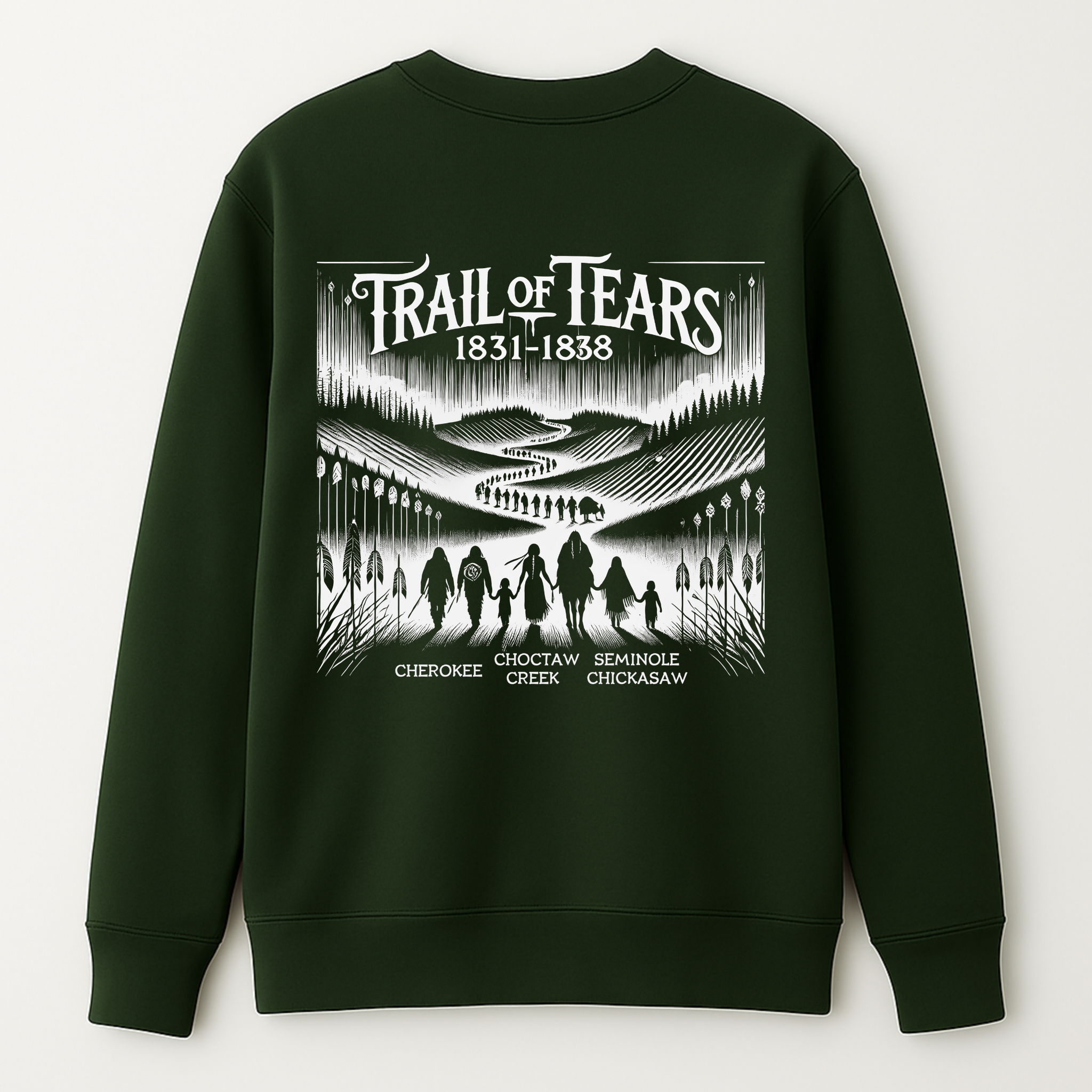 "Lomasi" | Trail Of Tears | Crewneck Sweatshirt | Back
