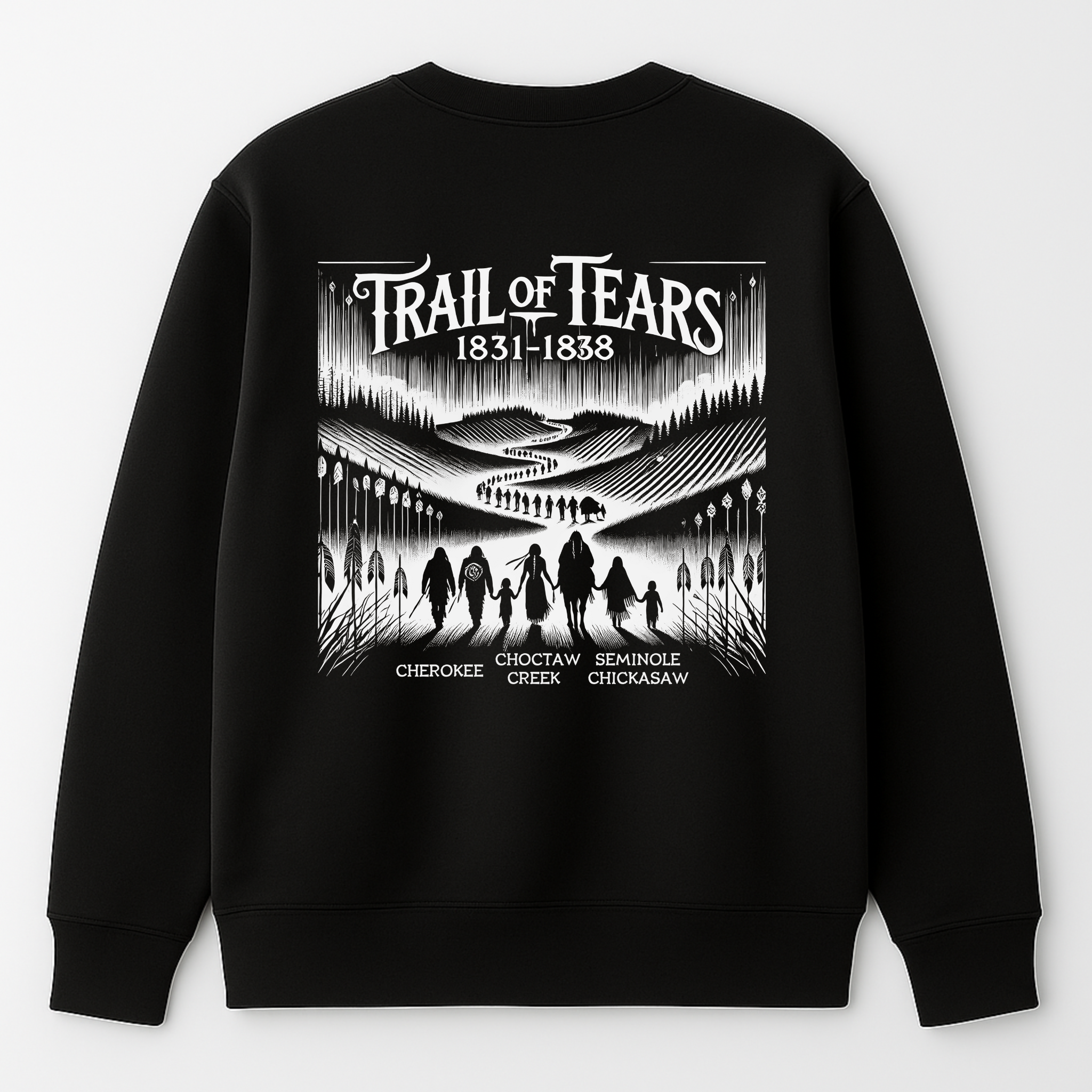"Lomasi" | Trail Of Tears | Crewneck Sweatshirt | Back