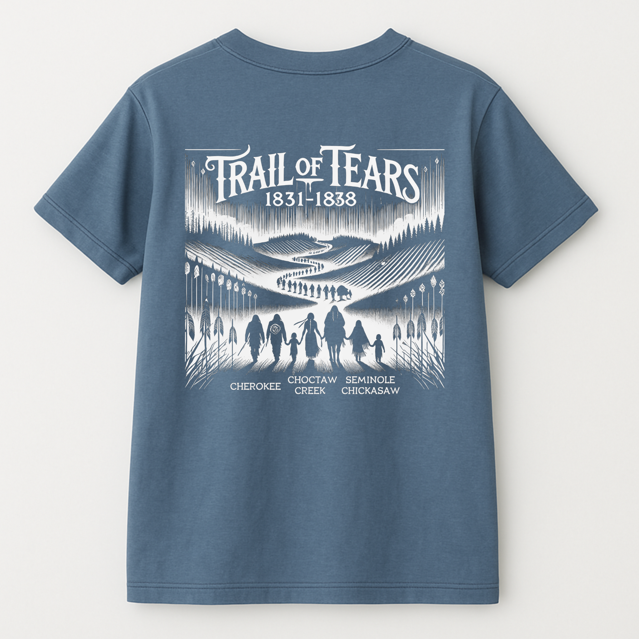 "Lomasi" | Trail Of Tears | Unisex Tee | Back