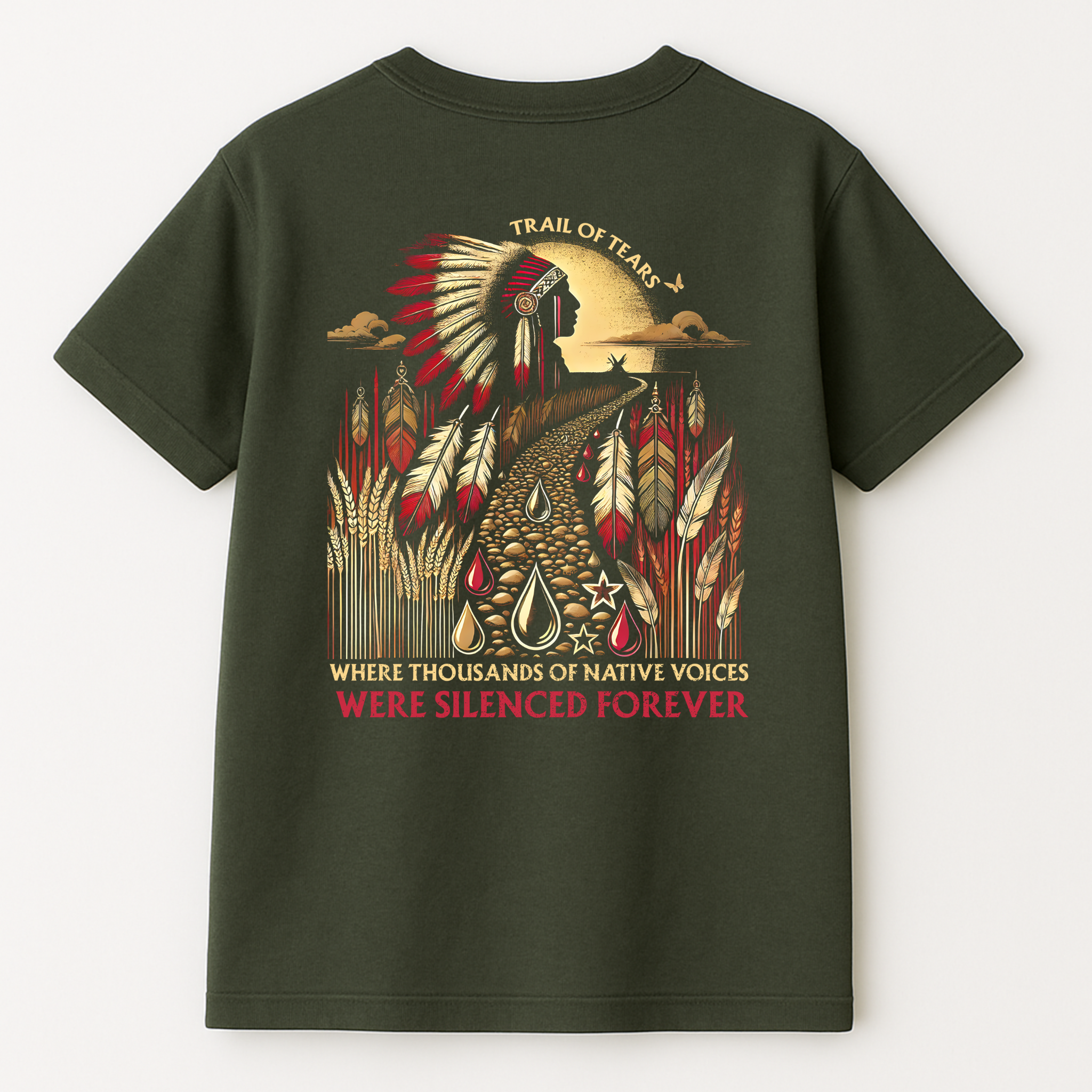 "Sakima" | Trail Of Tears | Unisex Tee | Back
