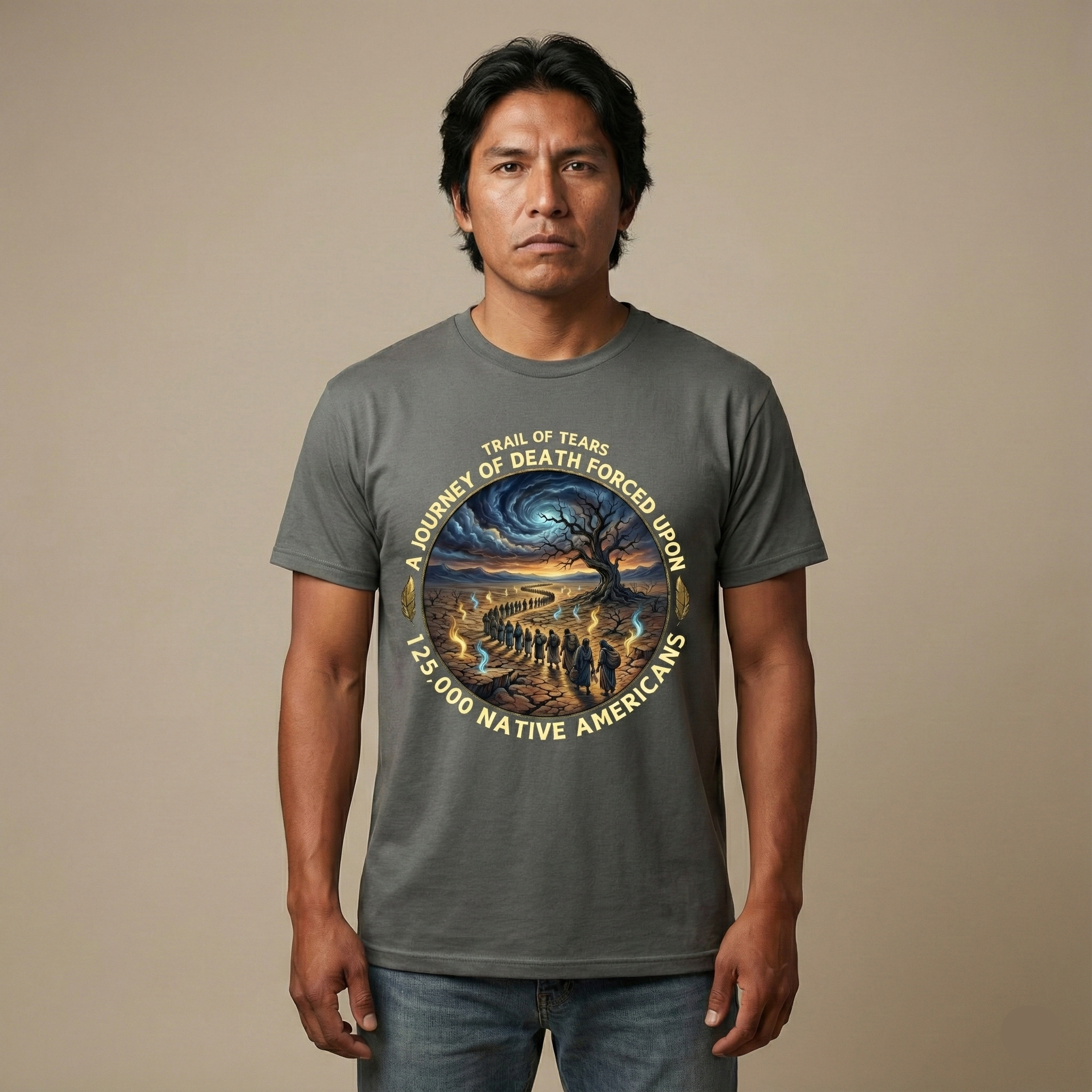 Kiona v2.1 Trail of Tears heritage graphic tee, alternate colorway view