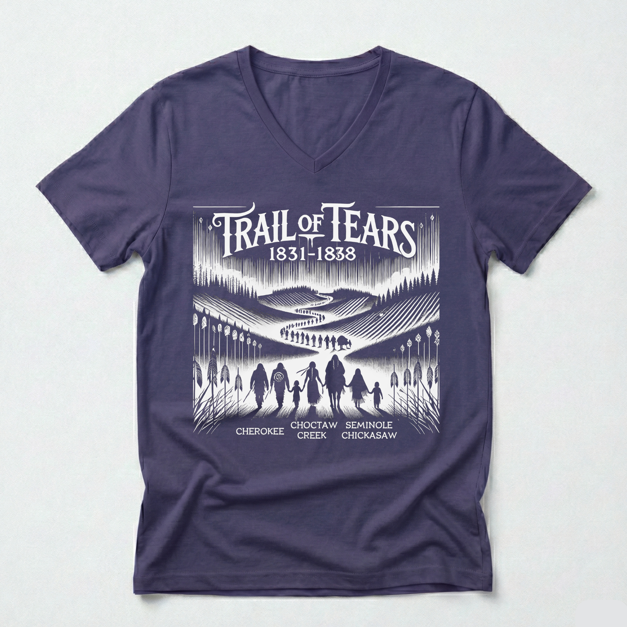 "Lomasi" | Trail Of Tears | V-neck Tee
