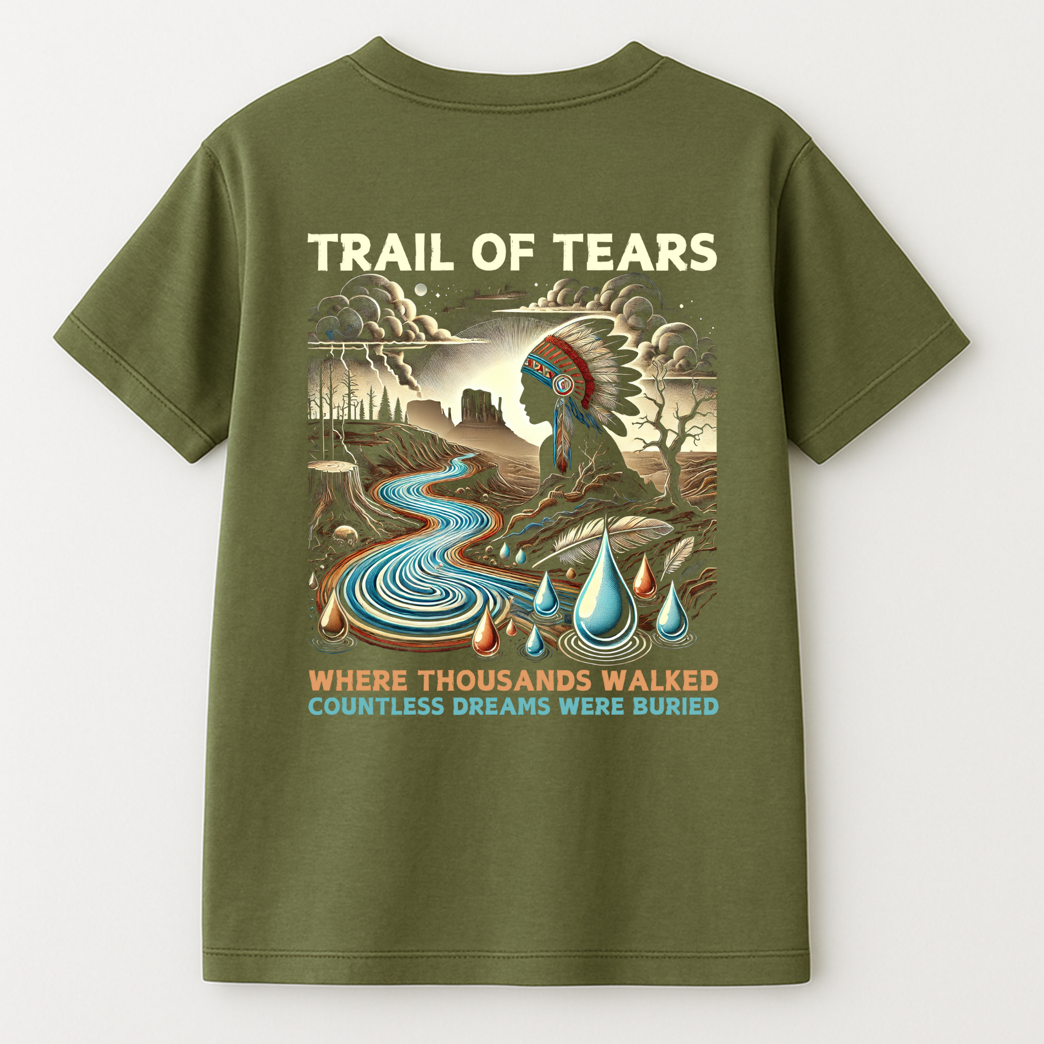 "Elu" | Trail Of Tears | Unisex Tee | Back