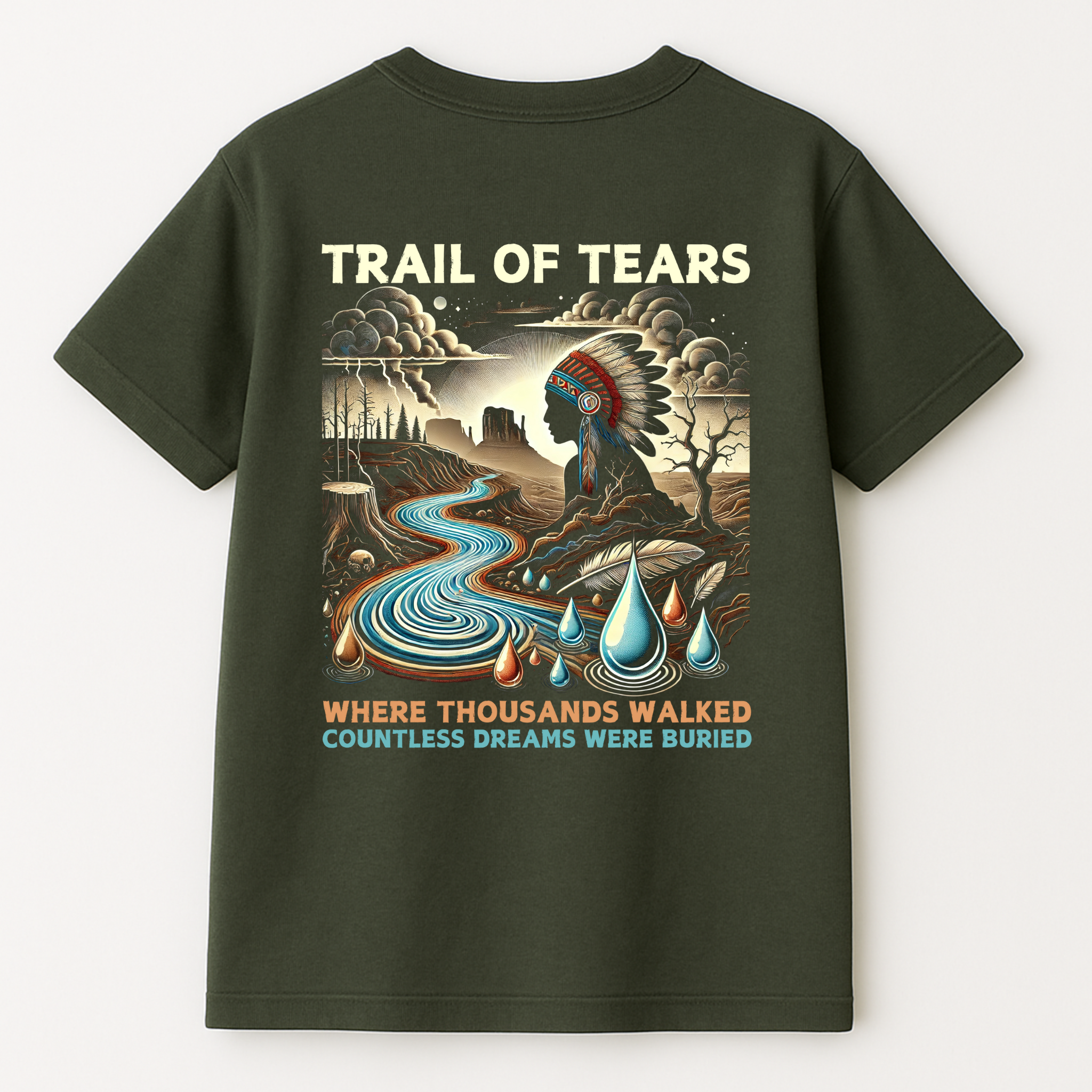 "Elu" | Trail Of Tears | Unisex Tee | Back